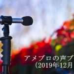アメブロの声ブログ☆2019年12月まとめ@ラカシェット福岡より